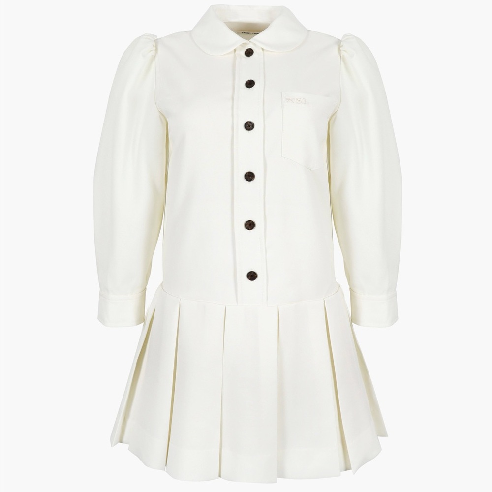 Sandy Liang Off-White Somm Minidress NWT - Picture 4 of 12